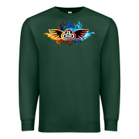 Sports Green se bikes bmx bicycle on fire sport blue red Premium Sweatshirt - lanVoArt