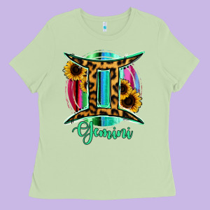 Gemini Ladies Tee Designed By Ranaportraitstore