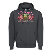 Smoke happy valentines day yoda Zipper Hoodie - CowhideDigitalArt