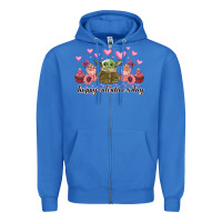 True Royal happy valentines day yoda Zipper Hoodie - CowhideDigitalArt