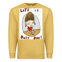 Antique Gold life is only one Premium Sweatshirt - lanVoArt