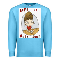 Ocean Blue life is only one Premium Sweatshirt - lanVoArt