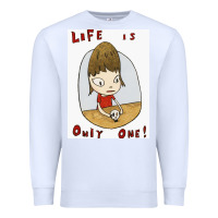 White life is only one Premium Sweatshirt - lanVoArt