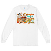 White pumpkin spice and everything nice Long Sleeve Tee - CowGirlArtShop