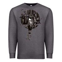 Charcoal Heather scout trooper Premium Sweatshirt - lanVoArt