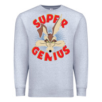 Heather Grey coyote super genius  1 Premium Sweatshirt - lanVoArt
