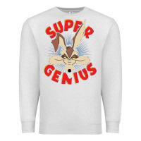 Oatmeal Heather coyote super genius  1 Premium Sweatshirt - lanVoArt