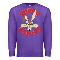 Purple coyote super genius  1 Premium Sweatshirt - lanVoArt