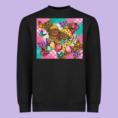 Easter Bunnies And Egg Tumbler Heavyweight Sweatshirt Designed By Bundleandbundleshop