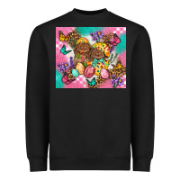 Black Easter Bunnies And Egg Tumbler Heavyweight Sweatshirt - BundleAndBundleShop