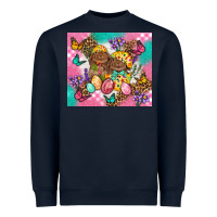 Navy Easter Bunnies And Egg Tumbler Heavyweight Sweatshirt - BundleAndBundleShop
