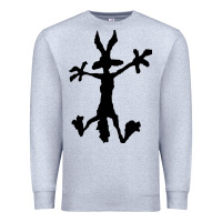 Heather Grey coyote's hole 2 Premium Sweatshirt - lanVoArt