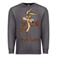 Charcoal Heather danger coyote's hole Premium Sweatshirt - lanVoArt