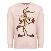 Pale Pink danger coyote's hole Premium Sweatshirt - lanVoArt