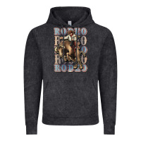 Vintage Black Rodeo Cowboy bull western Vintage Hoodie - HowdyJamesFarm