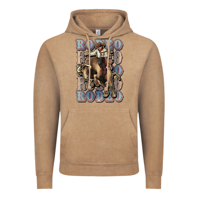 Rodeo Cowboy Bull Western Vintage Hoodie by HowdyJamesFarm | Teevron