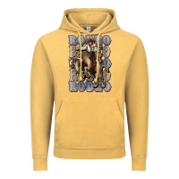 Vintage Mustard Rodeo Cowboy bull western Vintage Hoodie - HowdyJamesFarm