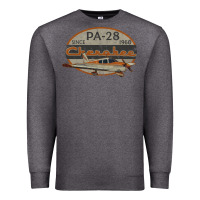 Charcoal Heather piper cherokee pa 28 retro vintage design Premium Sweatshirt - lanVoArt