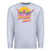 Heather Grey praise the sun Premium Sweatshirt - lanVoArt