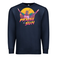Navy praise the sun Premium Sweatshirt - lanVoArt