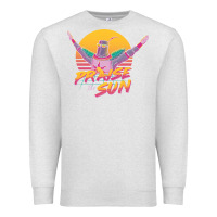 Oatmeal Heather praise the sun Premium Sweatshirt - lanVoArt