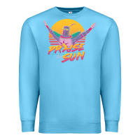 Ocean Blue praise the sun Premium Sweatshirt - lanVoArt