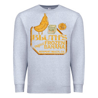 Heather Grey retro distressed bluth's banana stand Premium Sweatshirt - lanVoArt