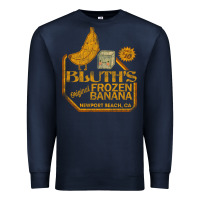 Navy retro distressed bluth's banana stand Premium Sweatshirt - lanVoArt