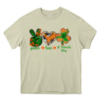 Mossy Peace Love St.Patrick's Day Heavy Core Tee - BundleAndBundleShop