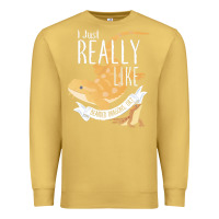 Antique Gold bearded dragons i just really like bearded dragons Premium Sweatshirt - lanVoArt