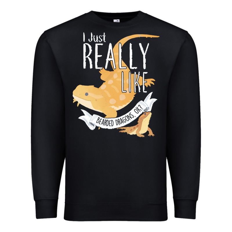 Bearded Dragons I Just Really Like Bearded Dragons Premium Sweatshirt by lanVoArt | Teevron