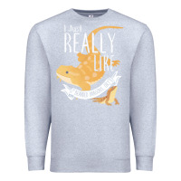Heather Grey bearded dragons i just really like bearded dragons Premium Sweatshirt - lanVoArt