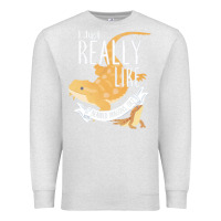 Oatmeal Heather bearded dragons i just really like bearded dragons Premium Sweatshirt - lanVoArt