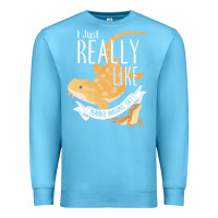 Ocean Blue bearded dragons i just really like bearded dragons Premium Sweatshirt - lanVoArt