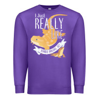 Purple bearded dragons i just really like bearded dragons Premium Sweatshirt - lanVoArt