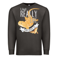 Smoke bearded dragons i just really like bearded dragons Premium Sweatshirt - lanVoArt
