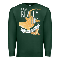 Sports Green bearded dragons i just really like bearded dragons Premium Sweatshirt - lanVoArt