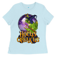 Baby Blue Hocus Croakus Frog Ladies Tee - LillyAllenDesigns