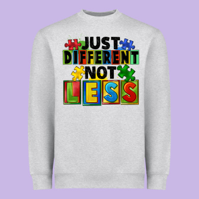 Just Different Not Less Heavyweight Sweatshirt Designed By Fadigitalartstudio