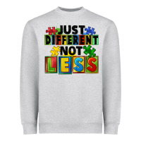 Heather Grey just different not less Heavyweight Sweatshirt - FaDigitalArtStudio