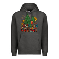 Charcoal Heather christmas cowboy Premium Hoodie - FaDigitalArtStudio