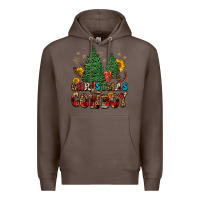 Coffee christmas cowboy Premium Hoodie - FaDigitalArtStudio