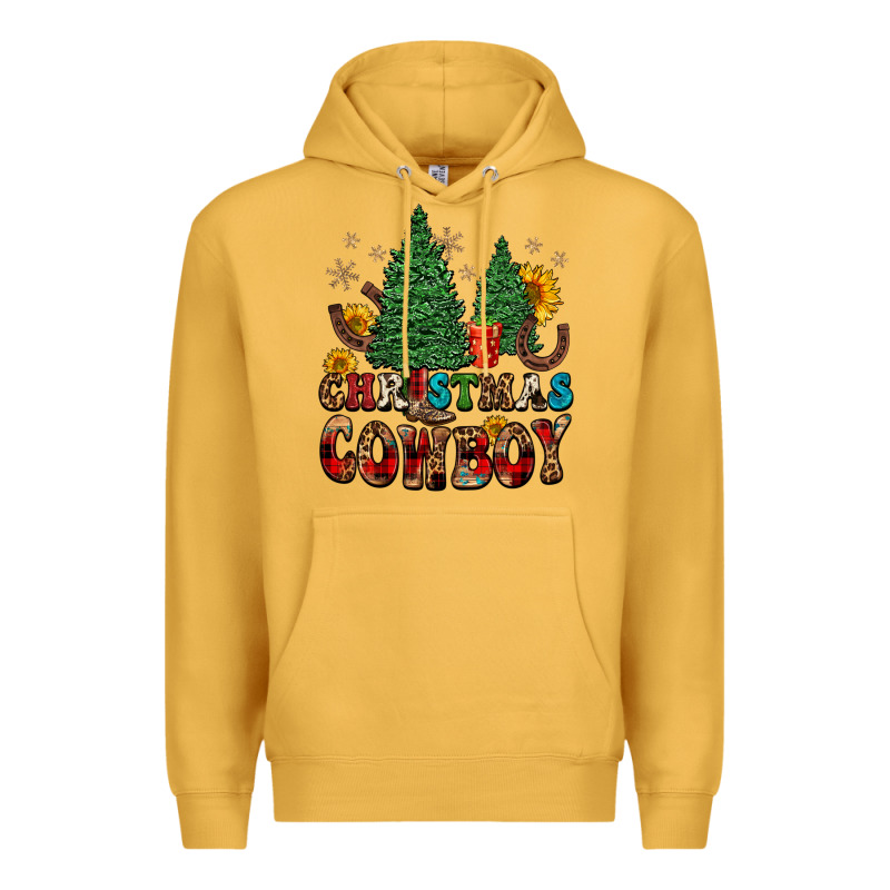 Christmas Cowboy Premium Hoodie by FaDigitalArtStudio | Teevron