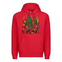 Red christmas cowboy Premium Hoodie - FaDigitalArtStudio