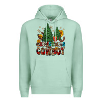 Seafoam christmas cowboy Premium Hoodie - FaDigitalArtStudio
