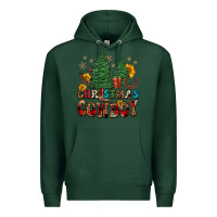 Sports Green christmas cowboy Premium Hoodie - FaDigitalArtStudio