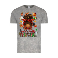 Cloud Rock santas favorite principal afro messy bun Vintage Tee - texasbilliewilder