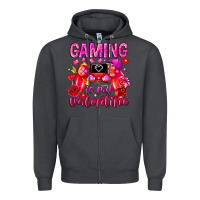 Smoke Gaming is My Valentine Zipper Hoodie - CowhideDigitalArt