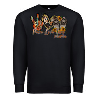 Black peace love dog mama Premium Sweatshirt - RacoonDesign