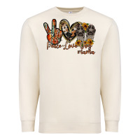 Sandshell peace love dog mama Premium Sweatshirt - RacoonDesign